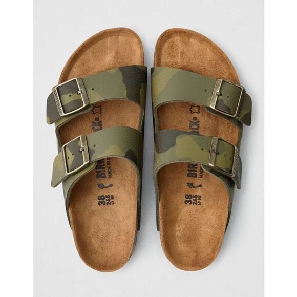 Birkenstock Shoes - Birkenstock Arizona Camouflage Green Sandals Size 38 US 7/7.5 Women